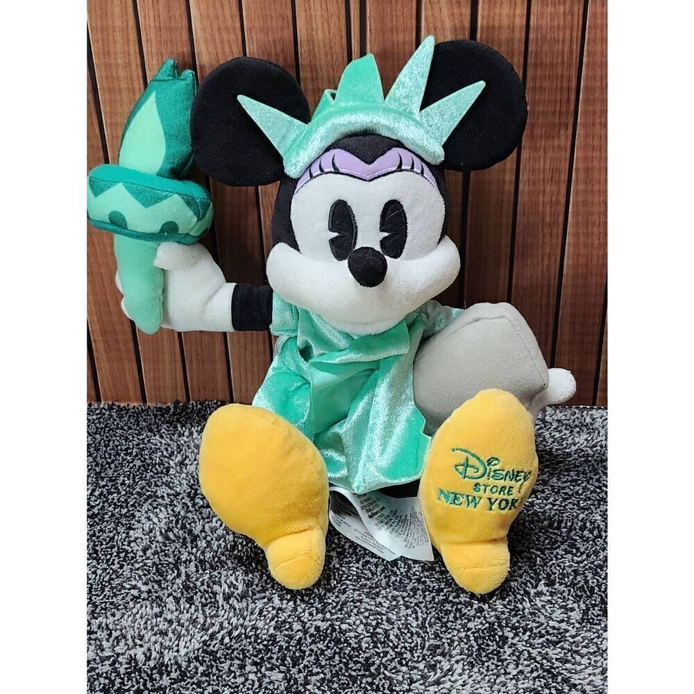 Disney Store New York Minnie Mouse Statue of Liberty Plush #A79